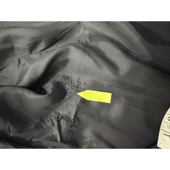 Vintage Black Tahari Coat Dress Side Snap Wrap Size 4 Rayon Career 90s Y2K - Picture 9 of 12